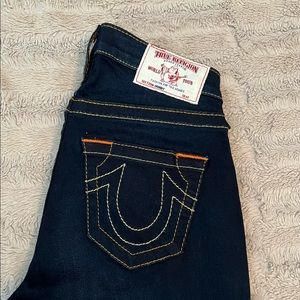 True Religion Skinny Jeans - Size 26 Stretch- Dark Blue